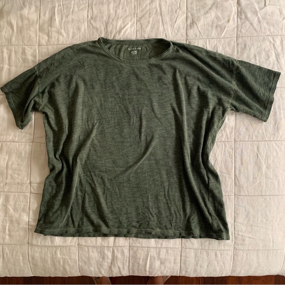 EILEEN FISHER Organic Cotton Basic Tee XS